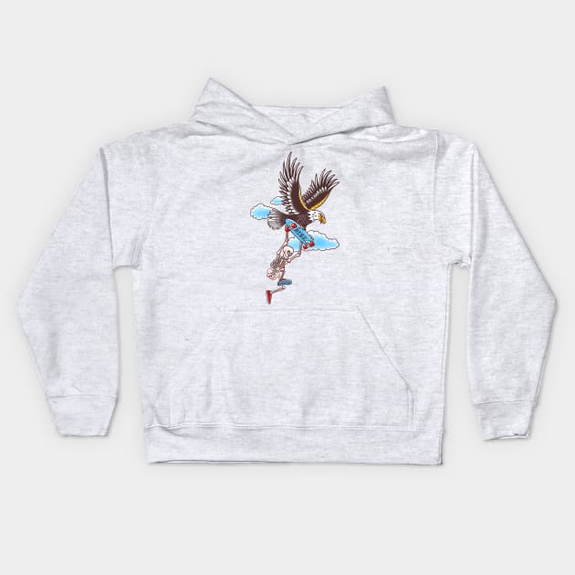 Icarus Air Grab Kids Hoodie by victorcalahan